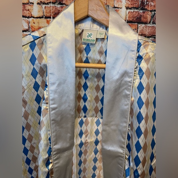 Vintage Midcentury Haband satin pajama set shirt shorts & matching robe 4 piece - Picture 7 of 13